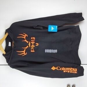 Columbia PHG- Mens Performance Hunting Gear Black/Blaze Orange Hoodie Sz. Medium
